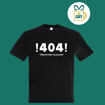 404 - pamut férfi feliratos póló