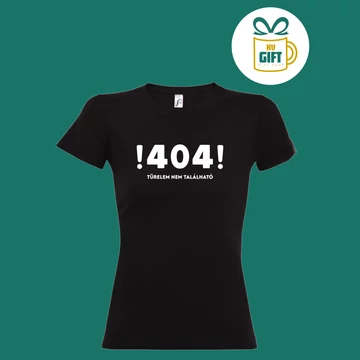 404 - pamut női feliratos póló