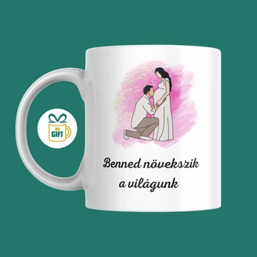 Benned növekszik a világunk - 330 ml mintás bögre kislány