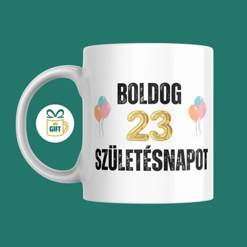Boldog (szám). születésnapot - 330 ml mintás bögre