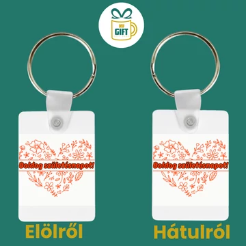 Boldog születésnapot - mintás kulcstartó