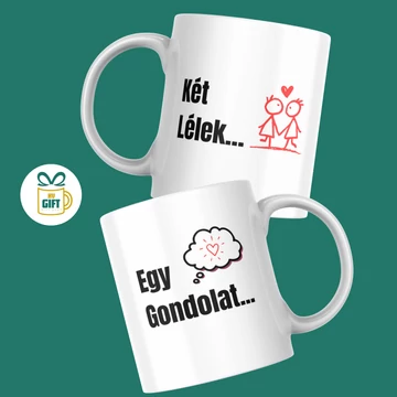 Két lélek - Egy gondolat - 330 ml páros mintás bögre