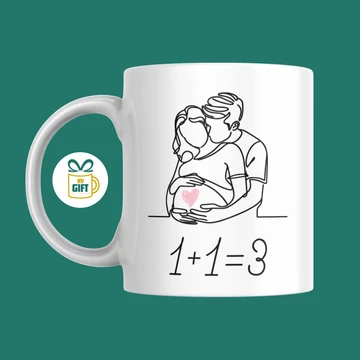 1 + 1 = 3 - 330 ml mintás bögre