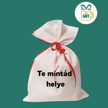 Személyre szabható - egyedi mintás mikulás zsák