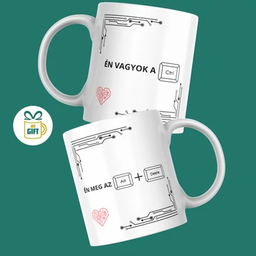 Én vagyok a control - én meg az alt + delete - 330 ml páros mintás bögre