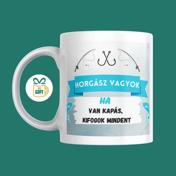 Horgász vagyok - 330 ml mintás bögre