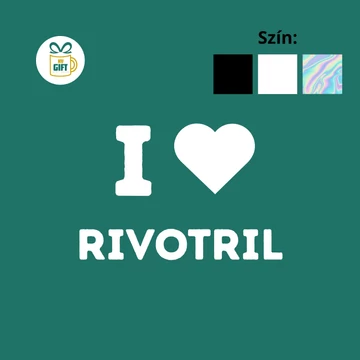 I Love Rivotril - egyedi mintás autómatrica
