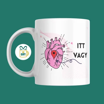 Itt vagy - 330 ml mintás bögre