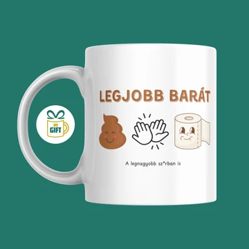 Legjobb barátok (a legnagyobb sz*rban is) - 330 ml mintás bögre
