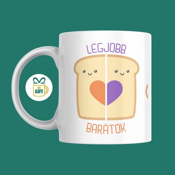 Legjobb barátok - 330 ml mintás bögre