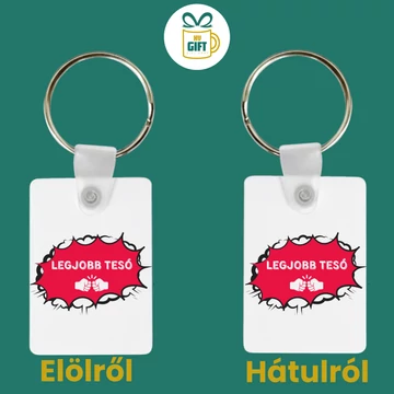 Legjobb tesó -  mintás kulcstartó