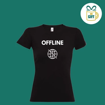 OFFLINE -  pamut női feliratos póló