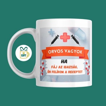 Orvos vagyok - 330 ml mintás bögre