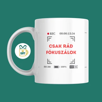 Csak rád fókuszálok - 330 ml mintás bögre