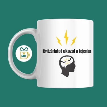 Rövidzárlatot okozol a fejemben - 330 ml mintás bögre