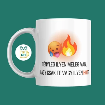 Tényleg ilyen meleg van, vagy csak te vagy ilyen HOT? - 330 ml mintás bögre