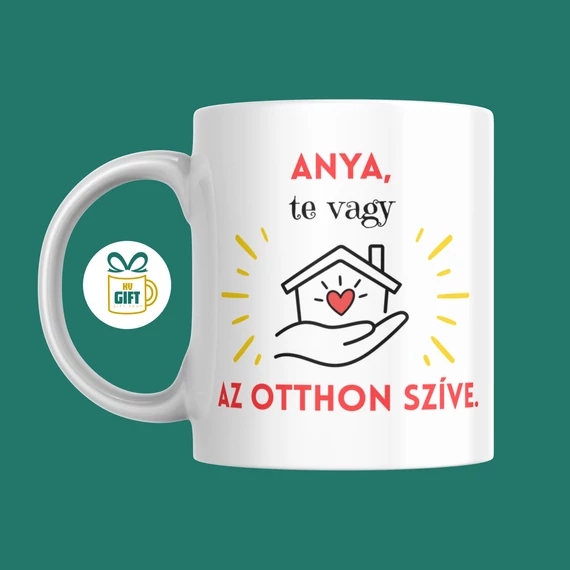 Anya, te vagy az otthon szíve - 330 ml mintás bögre