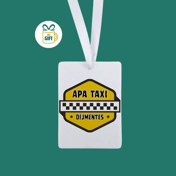 Apa taxi díjmentes - mintás autóillatosító