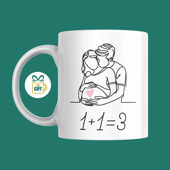 1 + 1 = 3 - 330 ml mintás bögre