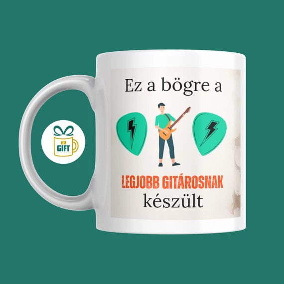 Ez a bögre a legjobb gitárosnak készült - 330 ml mintás bögre
