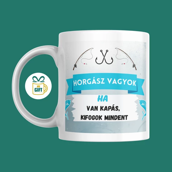 Horgász vagyok - 330 ml mintás bögre