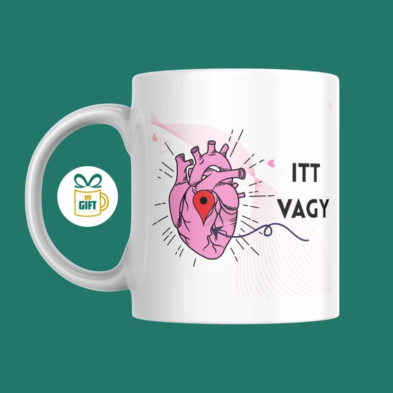 Itt vagy - 330 ml mintás bögre