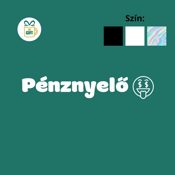 Pénznyelő - egyedi mintás autómatrica