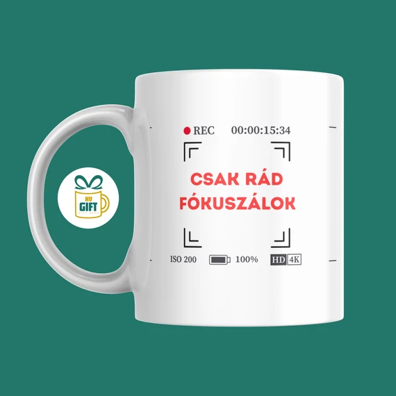 Csak rád fókuszálok - 330 ml mintás bögre